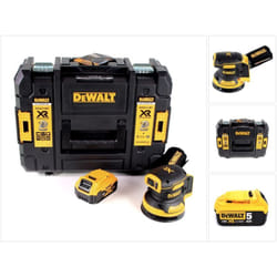 DeWalt DCW 210 NT Ponceuse excentrique sans fil et sans balais 18V 125 mm + 1x Batterie 5,0 Ah + Coffret de transport - sans chargeur