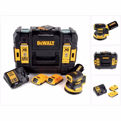 Contenu de la livraison: - 1x DeWalt DCW 210 NT Ponceuse excentrique sans fil et sans balais 18V 12.000U/min 125 mm - 1x Sac ...