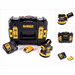 Contenu de la livraison: - 1x DeWalt DCW 210 NT Ponceuse excentrique sans fil et sans balais 18V 12.000U/min 125 mm - 1x Batt ...