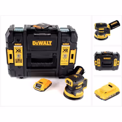 Contenu de la livraison: - 1x DeWalt DCW 210 NT Ponceuse excentrique sans fil et sans balais 18V 125 mm - 1x Sac à poussière  ...