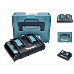 DC18RD zj Doppel Chargeur rapide sans fil + Coffret Makpac 3 + Insert correspondant - Makita