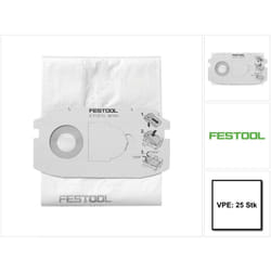 Cleantec sc-fis-ct MIDI/25 Sacs filtre - 25 pcs. (5x 498411) - Festool