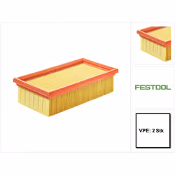 Contenu de la livraison: - 2x Festool HF-CT 26/36/48 filtre principal CLEANTEC ( 2x 500558 ) Description du produit: Le filtr ...