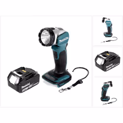 Contenu de la livraison: - 1x Makita DML 802 F1 Lampe de chantier sans fil 18 V Li-Ion - 1x Batterie Li-Ion Makita BL 1830 B  ...