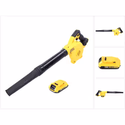 Contenu de la livraison: - 1x DeWalt DCV 100 Souffleur de feuilles sans fil 18V - 1x Batterie DeWalt DCB 183 18V 2.0Ah - 1x T ...