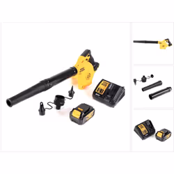 Contenu de la livraison: - 1x DeWalt DCV 100 N 18 V Souffleur sans fil / Souffleur de feuilles - 1x Dewalt DCB 182 18V 4,0 Ah ...