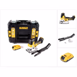 Contenu de la livraison: - 1x DeWalt DCS 335 NT Scie sauteuse sans fil 18V - 1x Batterie Dewalt DCB 183 2,0 Ah XR - 1x Coffre ...