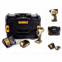 Contenu de la livraison: - 1x DeWalt DCF 809 M1T Visseuse à chocs sans fil 18 V Brushless Li-Ion - 1x Attache ceinture - 1x M ...