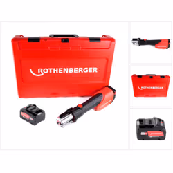 Contenu du paquet: - 1x Rothenberger ROMAX 4000 Sertisseuse sans fil 18 V Li-Ion électro-hydraulique - 1x Coffret de transpor ...