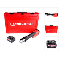 Romax 4000 Sertisseuse sans fil 18 v Li-Ion électro-hydraulique + Coffret de transport + 1x Batterie 8 Ah, sans Chargeur - Rothenberger