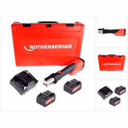 Contenu du paquet: - 1x Rothenberger ROMAX 4000 Sertisseuse sans fil Li-Ion 18V - 2x Batteries Metabo LiHD 8,0 Ah 18V Li-Ion  ...