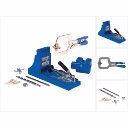 Contenu de la livraison: - 1x KREG Jig K4 Starter Set ( K4 ) Kit complet d'assemblage pour charpentier - 1x Foret étagé, 6 "( ...