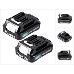 Batteries Power Set Li 12V - 2x pièces BL1021B 2.0Ah (197396-9) - successeur de BL1020B - Makita