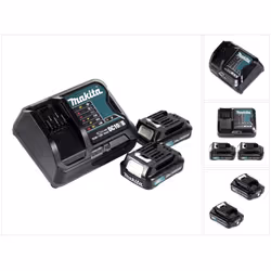 Contenu du paquet: - 2x Makita BL1021B 2,0Ah Batteries (197396-9) - 1x Chargeur Makita DC10SB (197363-4) Description du produ ...