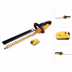 Contenu de la livraison: - 1x DeWalt DCM 563 Taille-haie sans fil - 1x protège-lame - 1x DeWalt DCB 183 18V 2,0Ah Li-Ion batt ...