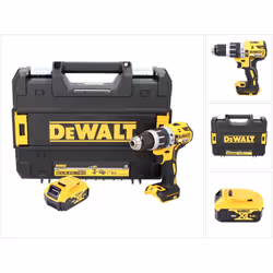 Contenu de la livraison: - 1x DeWalt DCD 796 NT Perceuse-visseuse à percussion sans fil Brushless 18V 70Nm - 1x Valise de tra ...