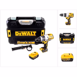 Contenu de la livraison: - 1x DeWalt DCD 996 NT Perceuse-visseuse à percussion sans fil 18V 95Nm Brushless - 1x Mallette de t ...