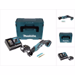 Contenu de la livraison: - 1x Makita DJR 183 18V Li-ion Batterie Recipro Scie - 2x lame de scie Makita - 1x Makita BL 1850 B  ...