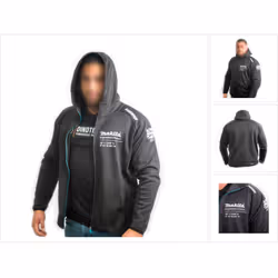Contenu de la livraison: - 1x Makita XL Veste à capuche de travail et de loisirs en polyester (98P1818-XL) Description du pro ...