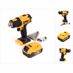 Contenu de la livraison: - 1x DeWalt DCE 530 N pistolet à air chaud sur batterie 18V - 1x flasque - 1x réflecteur - 1x batter ...