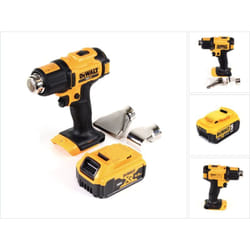 Dewalt - dce 530 n Pistolet à air chaud sans fil 18V 530C + 1x batterie 5,0Ah + réflecteur de surface - sans chargeur