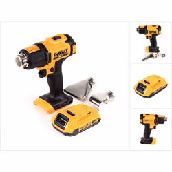 Contenu de la livraison: - 1x DeWalt DCE 530 N pistolet à air chaud sur batterie 18V - 1x flasque - 1x réflecteur - 1x batter ...