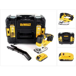 Dcs 334 nt Scie sauteuse pendulaire sans fil Brushless 18V + 1x Batterie 2,0Ah + Coffret de transport - sans chargeur - Dewalt