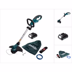 Contenu de la livraison: - 1x Makita UR 100 coupe-bordures sans fil - 1x tête à fil Tap&Go 1,65mm - 1x sac d'accessoires Maki ...