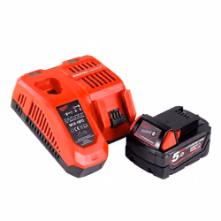 Milwaukee M18NRG-501 Set de démarrage 18V avec Batterie M18 B5 50Ah + Chargeur M12-18FC