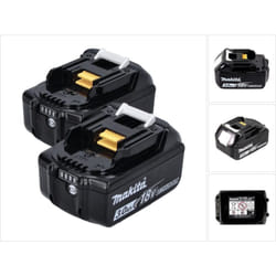 BL1830B Batterie 3,0Ah / 3000mAh Li-Ion 18V aven témoin de charge led intégré - 2 pcs (197599-5) - Makita