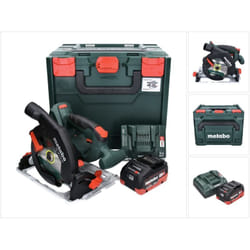 Metabo - ks 18 ltx 57 Scie circulaire à main sans fil 165 mm 18V + 1x Batterie 8 Ah + Chargeur + Coffret x
