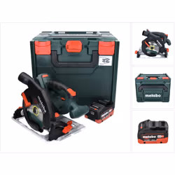Contenu du paquet: - 1x Metabo KS 18 LTX 57 Scie circulaire à main sans fil (601857840) - 1x Batterie Metabo LIHD 18 V 8 Ah ( ...