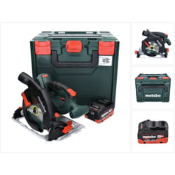 Metabo KS 18 LTX 57 Scie circulaire à main sans fil 165 mm 18V + 1x Batterie 8 Ah + Coffret metaBOX - sans chargeur