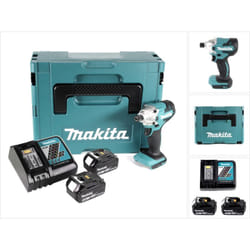 Makita - dtd 156 rmj Clé à choc sans fil 18V 155Nm + 2x batterie 4,0Ah + chargeur + Makpac