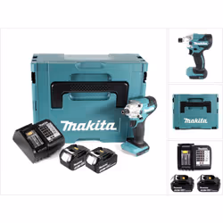Contenu de la livraison: - 1x Makita DTD156 Visseuse à choc sans fil - 2x batterie Makita BL1830B 3,0 Ah - 1x chargeur Makita ...