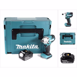 Contenu de la livraison: - 1x Makita DTD156 clé à choc sans fil - 1x batterie Makita BL1830B 3,0 Ah - 1x Makita Makpac avec i ...