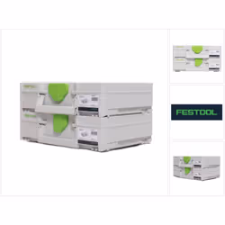 Contenu du paquet: - 2x Festool SYS3 M 112 Coffrets Systainer (204840) Description du produit: Avec sa nouvelle génération de ...
