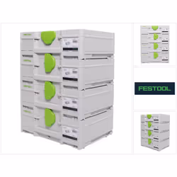 Contenu du paquet: - 4x Festool SYS3 M 137 Coffret Systainer (204841) Description du produit: Avec sa nouvelle génération de  ...