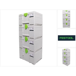 SYS3 m 237 Set de coffrets Systainer 396 x 296 x 237 mm - 21,4 l (4x 204843) - Festool