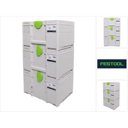 SYS3 m 237 Set de coffrets Systainer 396 x 296 x 237 mm - 21,4 l (3x 204843) - Festool