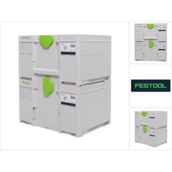 SYS3 m 237 Set de Coffrets Systainer 396 x 296 x 237 mm - 21,4 l (2x 204843) - Festool