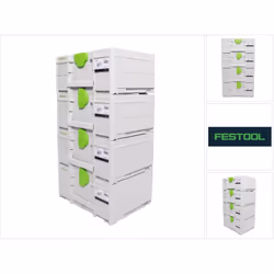 Contenu du paquet: - 4x Festool SYS3 M 187 Coffrets Systainer (204842) Description du produit: Avec sa nouvelle génération de ...