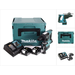 Makita DHR 242 RGJ Marteau perforateur sans fil 18V 2,0J SDS-plus Brushless + 2x batterie 6,0Ah + chargeur + Makpac