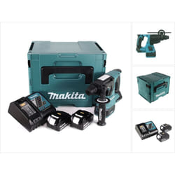 Dhr 242 rtj Marteau perforateur sans fil 18V 2,0J SDS-plus Brushless + 2x batterie 5,0Ah + chargeur + Makpac - Makita