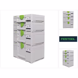 Contenu du paquet: - 1x Festool SYS3 M 237 Coffret Systainer (204843) - 1x Coffret Systainer Festool SYS3 M 112 (204840) - 1x ...