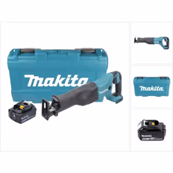 Contenu du paquet: - 1x Makita DJR186 Scie récipro sans fil - 1x Batterie Makita BL1860B 6,0Ah 18V - 1x Coffret plastique Mak ...
