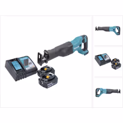 Contenu de la livraison: - 1x Makita DJR 186 Scie sabre sans fil 18 V - 2x Batteries Makita BL 1860 B 18V 6.0Ah - 1x Chargeur ...