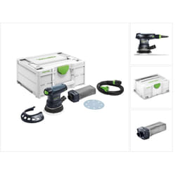 Ets 125 REQ-Plus Ponceuse excentrique 125mm, 2mm 250W + Coffret Systainer + Accessoires ( 574636 ) + Sac à poussière - Festool