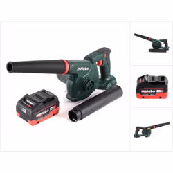 Contenu du paquet: - 1x Metabo AG 18 Souffleur sans fil (602242850) - 1x Batterie Metabo LiHD - 8,0 Ah - CAS (625369000) - sa ...
