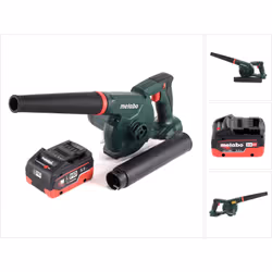 Contenu du paquet: - 1x Metabo AG 18 Souffleur sans fil (602242850) - 1x Batterie Metabo LiHD - 5,5 Ah - CAS (625368000) - sa ...